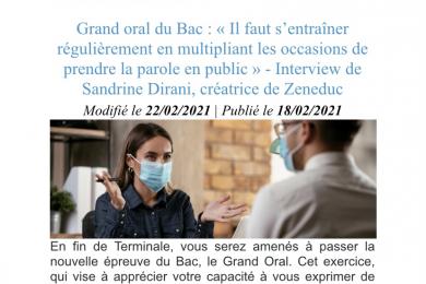 Le grand oral : les conseils de Zeneduc à Studyrama pour le réussir