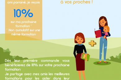 Parrainez un proche et recevez 10% sur votre prochaine formation