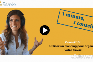 Utilisez un planning pour organiser votre travail !