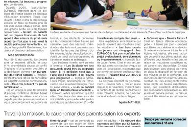 Pour les devoirs, un coup de pouce des collèges