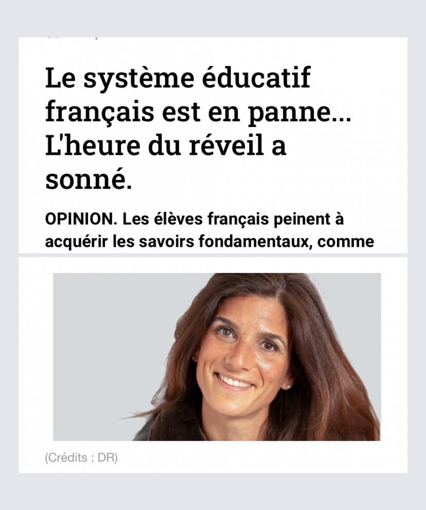 Le système éducatif français en panne ? La tribune de Sandrine Dirani